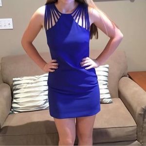 blue semi formal dress